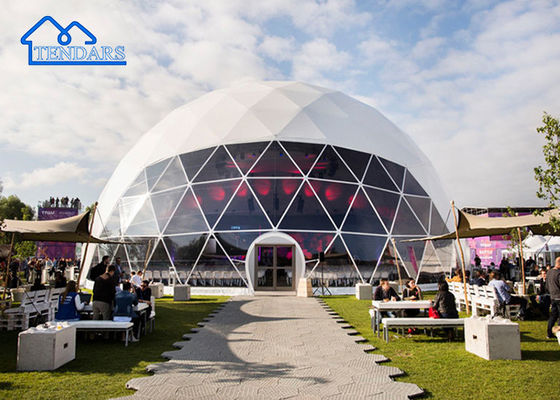 購入 15m Dia Glamping ホテルテント 硬木枠 複合層PVDF エコロッジ用 オンライン製造