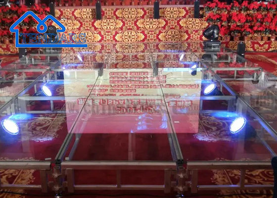 購入 オーダーメイド LED フロア テンパーガラス マグネットライト 結婚式 パーティー ピクセル LED ダンス ステージ トラス オンライン製造