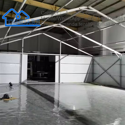 簡単にインストールできるモジュール式耐火性 オーダーメイド 大型工業倉庫 屋外 倉庫テント