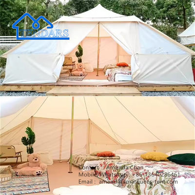 カスタマイズされたキャンバス 充気式山のテント 露天キャンプのためのホテルテント