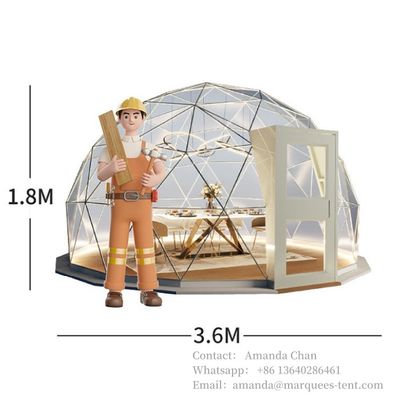 白色またはカスタマイズされた色 6x6m カスタマイズされたホテル ルックスリゾート テント