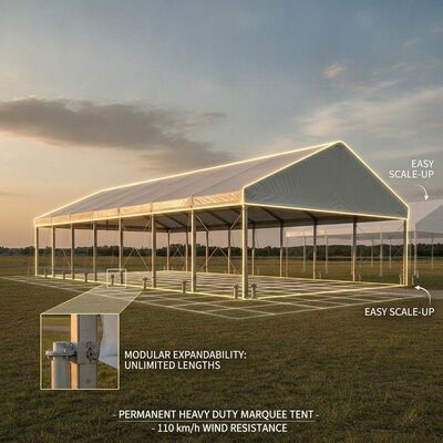 20x40m PVC サイドウォール 窓付き Mシリーズ クリア スパン マークイ パーティ テント PVC サイドウォール 窓 バンケット 食事イベント