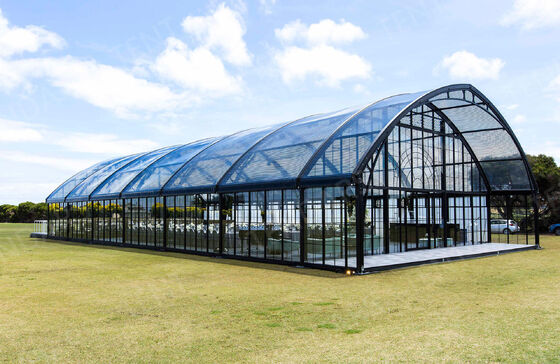 5x10m Oval Shape Clear Span Marquee Tent with 6061/T6 Aluminum Frame and 850g/m² PVC Roof