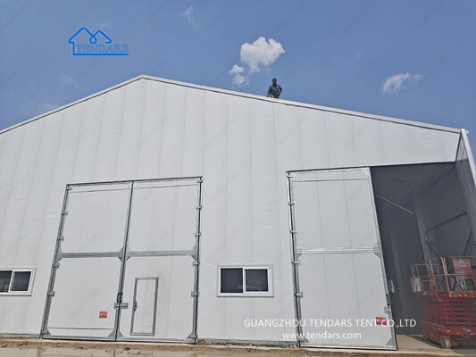 16x30m クリアスパンマーキーテント 6061/T6 アルミニウム合金フレームと 850g/m² PVC コーティング屋根