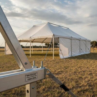 重荷 アルミフレーム パーティ 幕張 防風 建設 オーストラリア 屋外イベント 100kmph