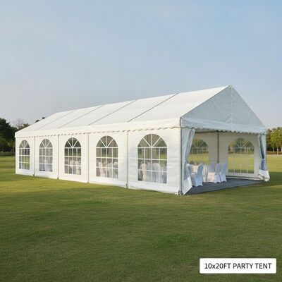 10x20FT 重量型PVCパーティ・マークイテント アルミ合金枠 防水UV耐性屋外カバー